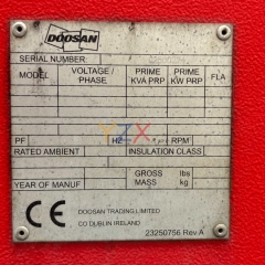 Agregat prądotwórczy DOOSAN 250 kVA / 200 kW Cummins