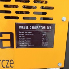 GAPPA 12kVA 10kW 1-fazowy Diesel do magazynu energii