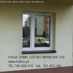 Folia lustro weneckie Warszawa - Folie weneckie na drzwi i okna -Folie z usługą oklejania szyb TEL.790-028-159